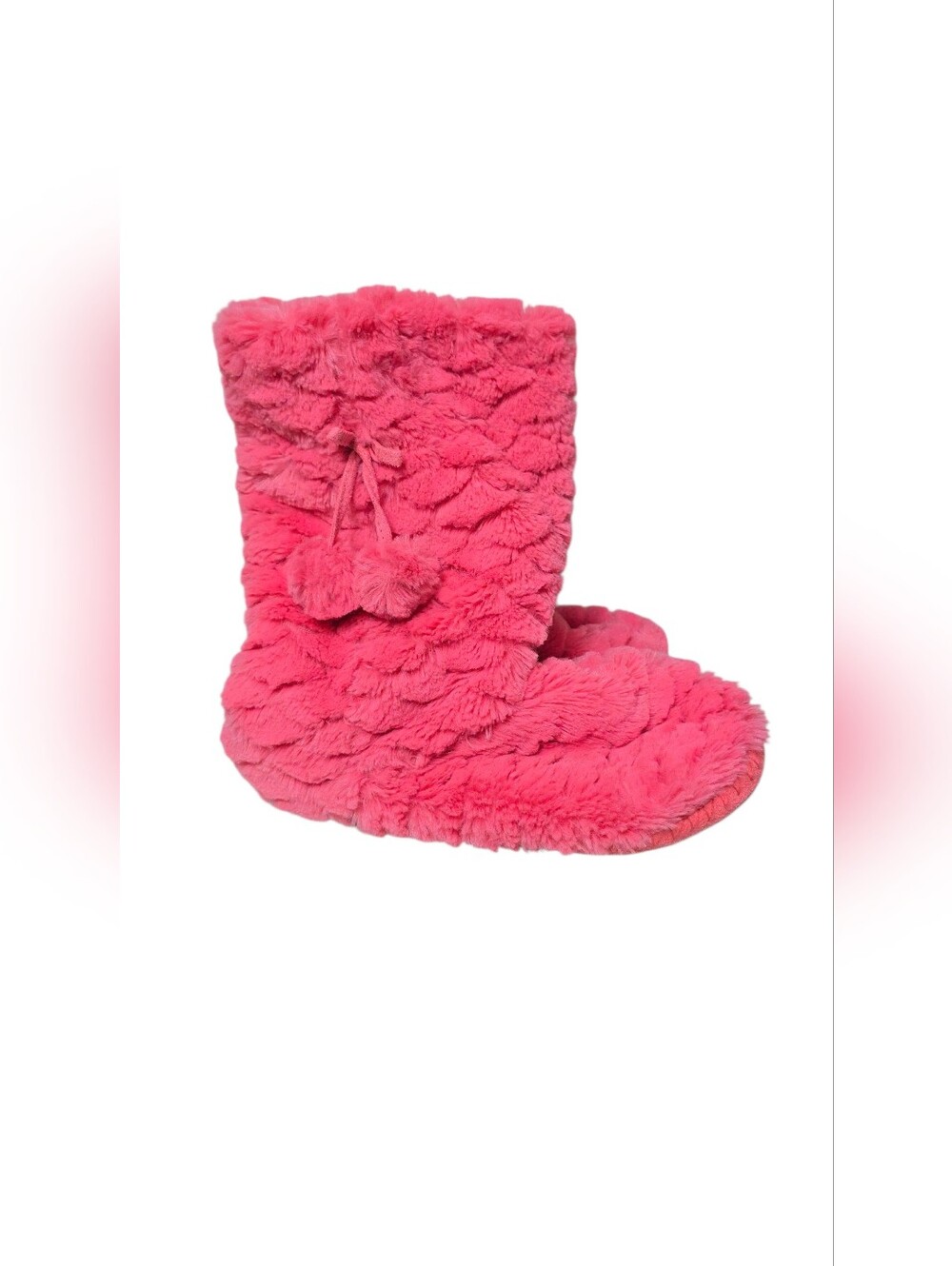 Target Pink Fuzzy Boots Slippers L 9-10